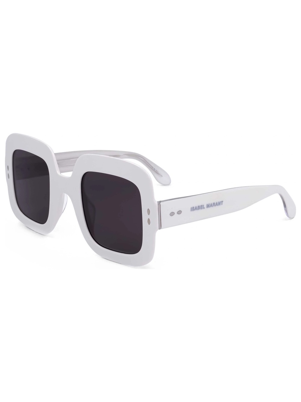 New! Isabel Marant IM0074/S 0SZJIR White Square Sunglasses, Authentic